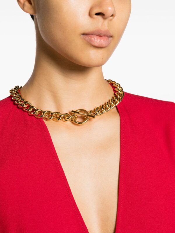 Moschino chain-link crepe maxi dress - Image 5