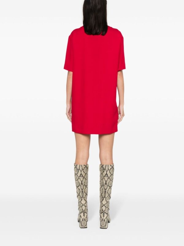 Moschino heart-charm crepe minidress - Image 4