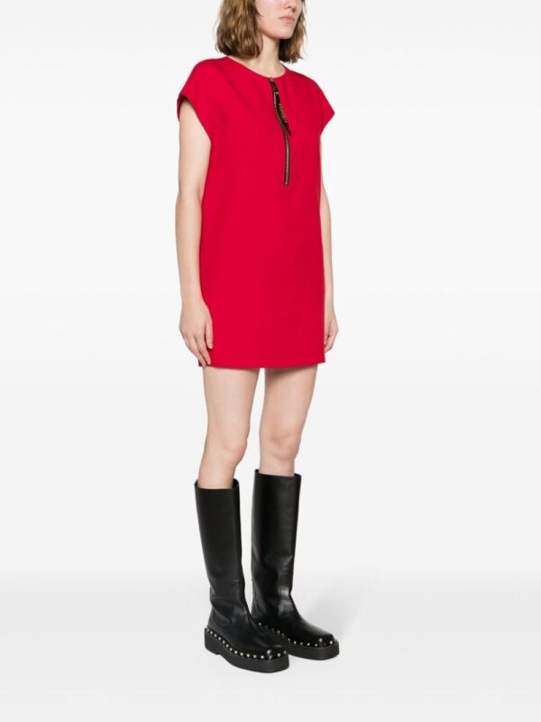 Moschino cap-sleeve cady minidress - Image 3