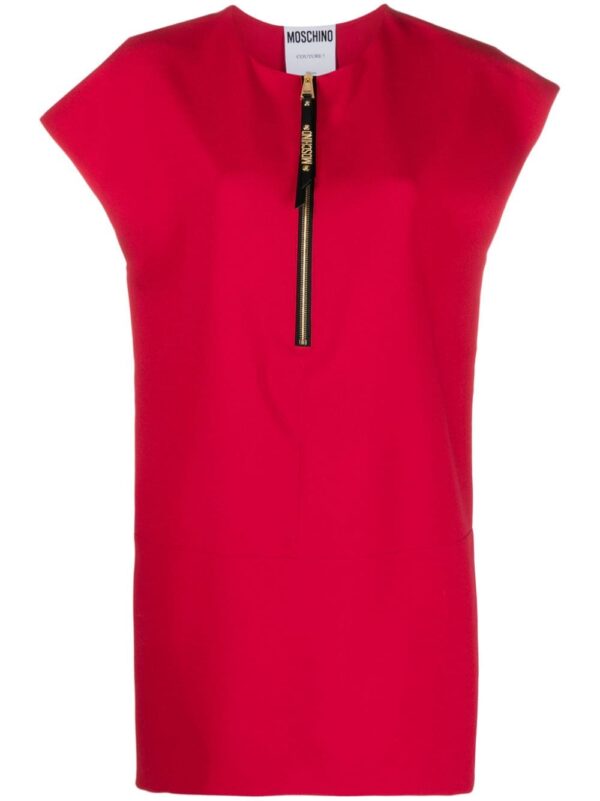 Moschino cap-sleeve cady minidress