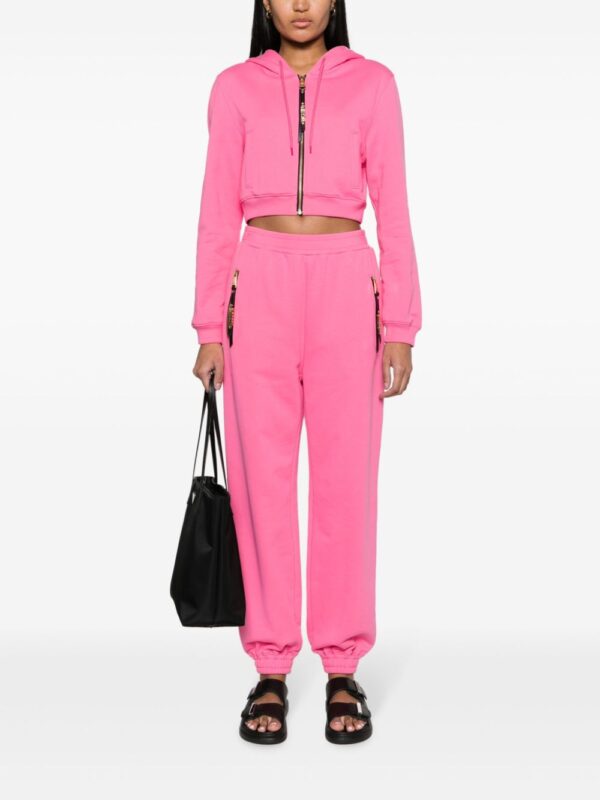 Moschino  logo-lettering jersey track pants - Image 2