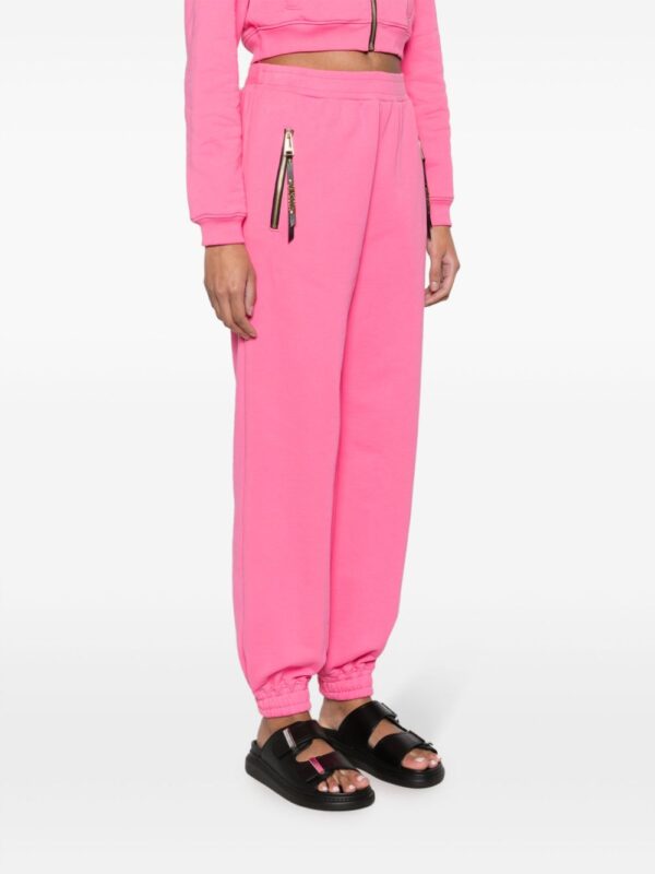 Moschino  logo-lettering jersey track pants - Image 4