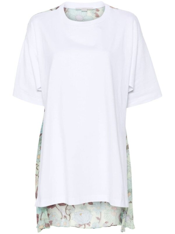 Stella McCartney floral-print panel T-shirt