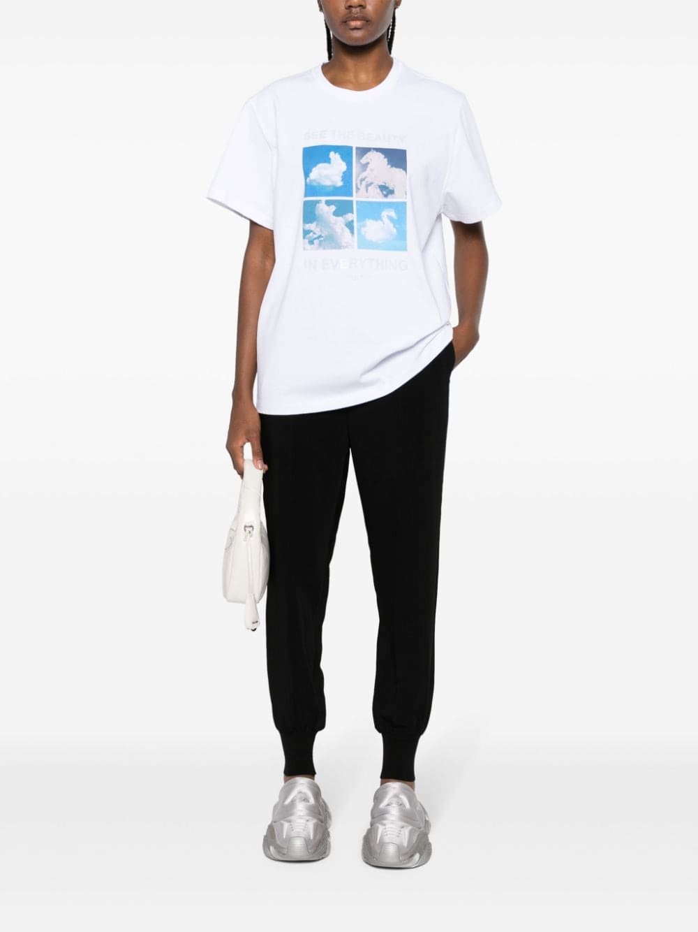 Stella McCartney cloud-print cotton T-shirt - Image 2
