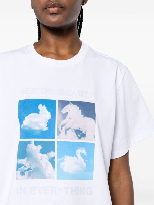 Stella McCartney cloud-print cotton T-shirt - Image 5