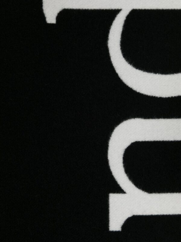 Alexander McQueen  intarsia-logo cotton scarf - Image 2
