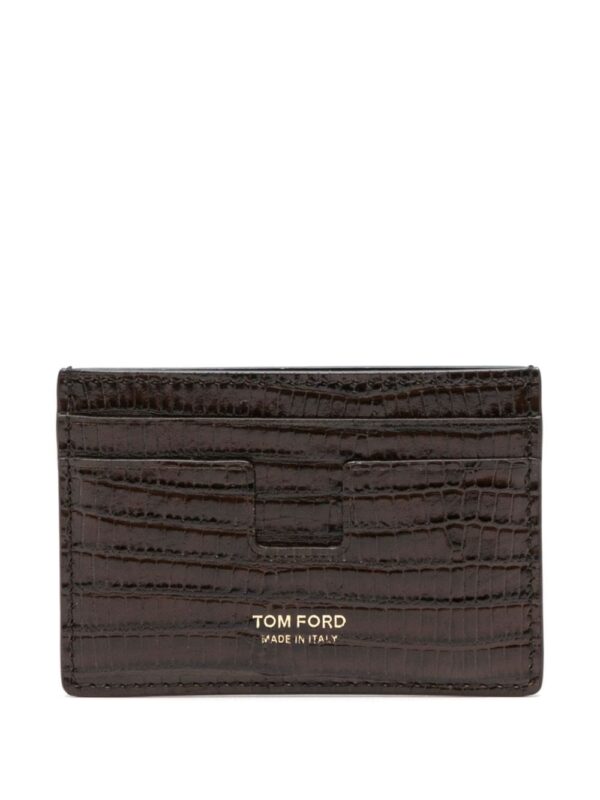 TOM FORD lizard-skin leather cardholder