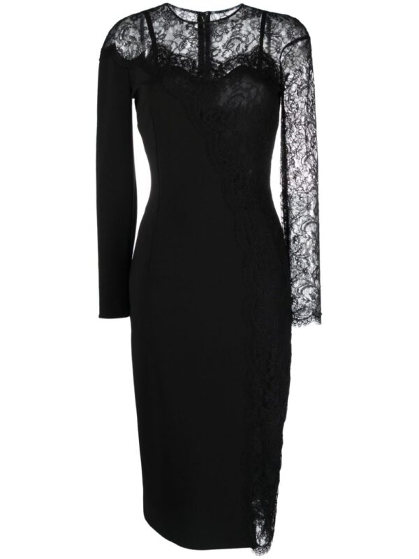 Dolce & Gabbana sheer-lace-panel maxi dress