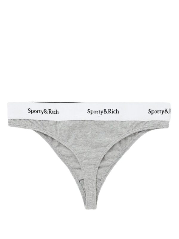 Sporty & Rich  Serif logo-waistband thong - Image 2