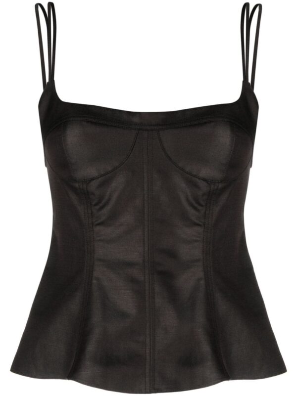 Stella McCartney corset-style peplum tank top