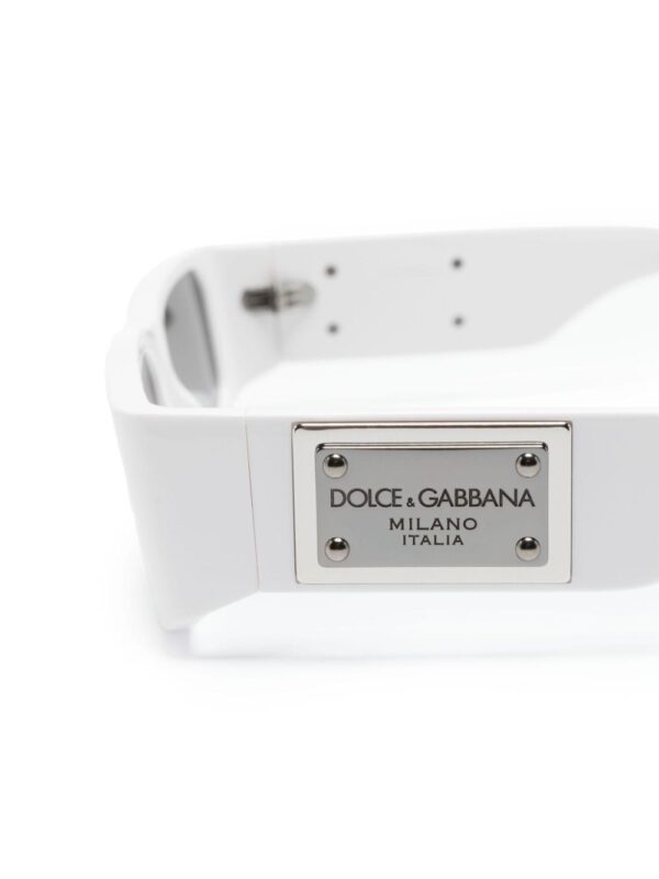Dolce & Gabbana Eyewear logo-plaque rectangle-frame sunglasses - Image 3