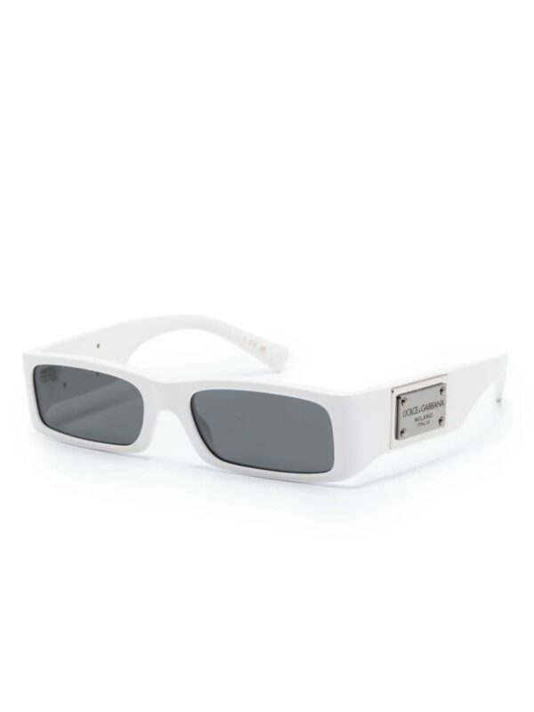 Dolce & Gabbana Eyewear logo-plaque rectangle-frame sunglasses - Image 2