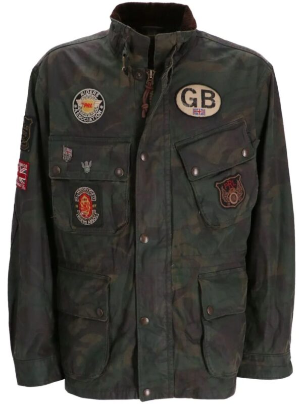 Polo Ralph Lauren  patch-embellished camouflage-print utility jacket