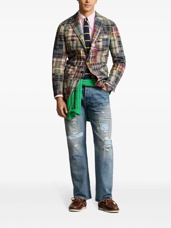 Polo Ralph Lauren  plaid patchwork blazer - Image 2
