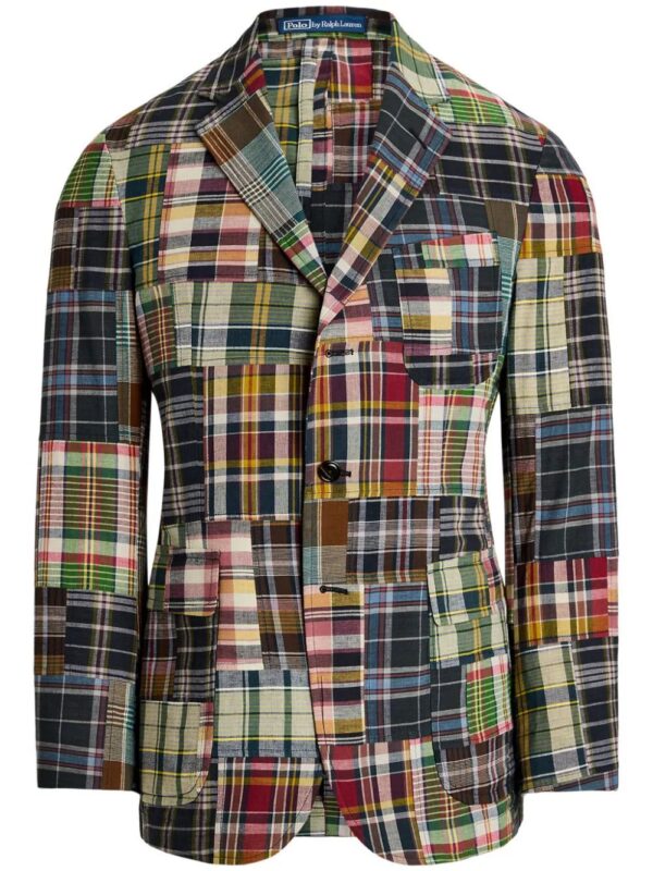 Polo Ralph Lauren  plaid patchwork blazer