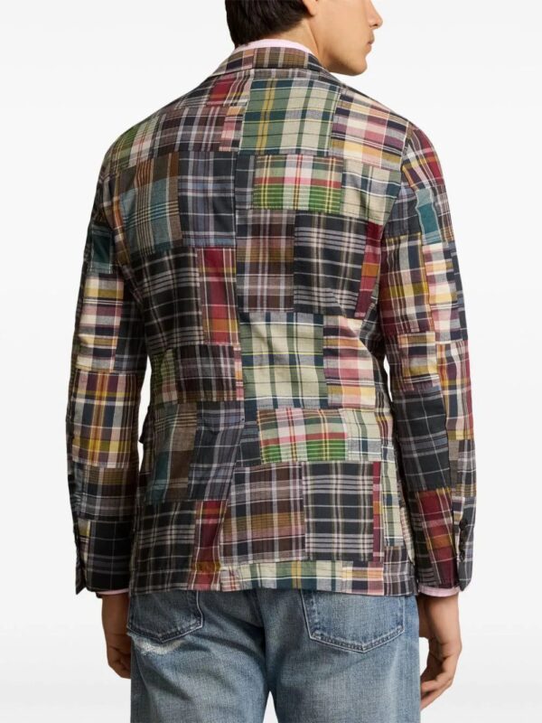 Polo Ralph Lauren  plaid patchwork blazer - Image 4