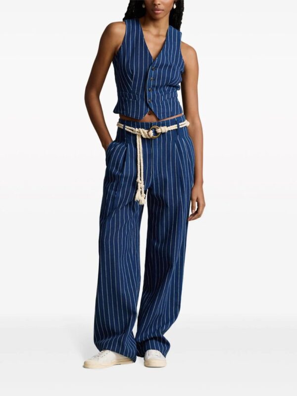 Polo Ralph Lauren  pinstripe denim waistcoat - Image 2