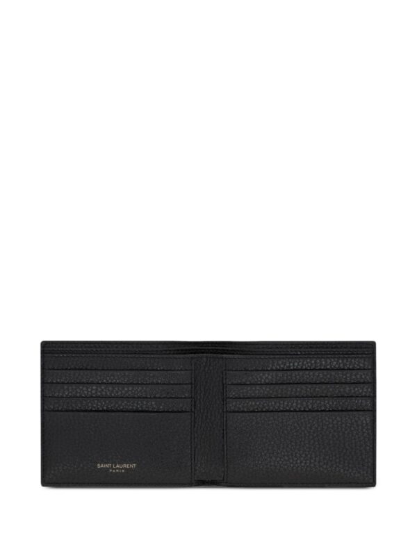 Saint Laurent logo-plaque leather wallet - Image 4