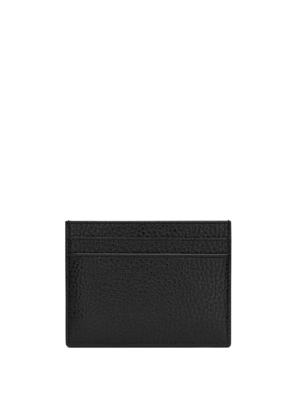 Saint Laurent Cassandre logo-plaque leather cardholder - Image 2