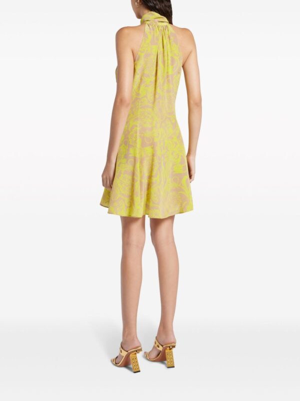 Versace  Barocco silk minidress - Image 4