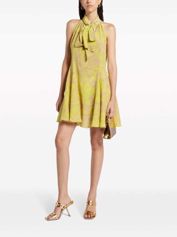 Versace Barocco silk minidress - Image 5