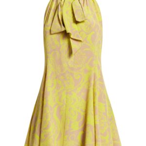 Versace Barocco silk minidress