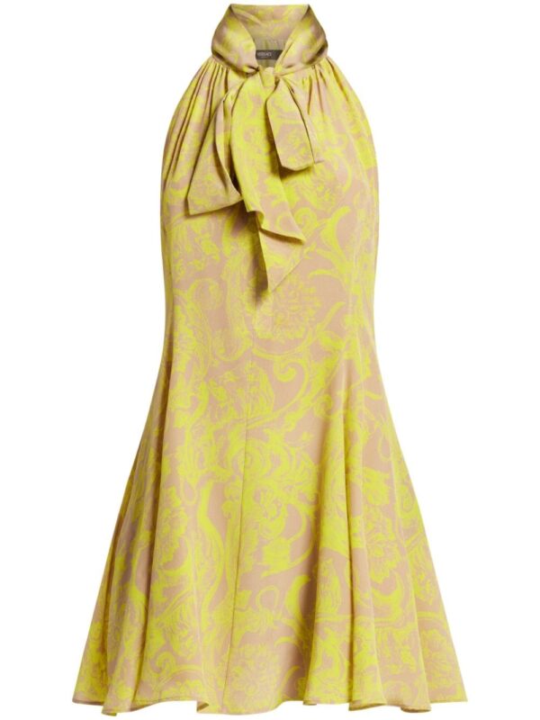 Versace Barocco silk minidress