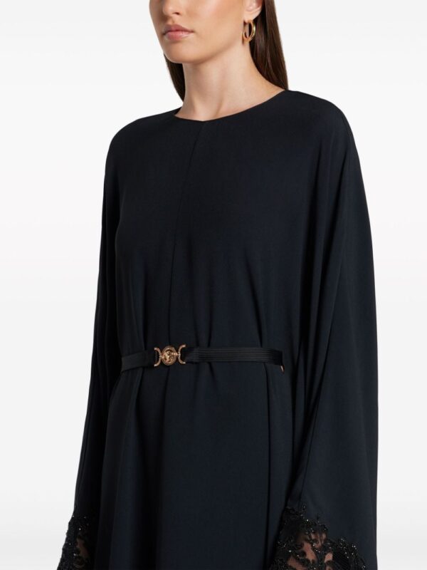 Versace Barocco lace-trim satin gown - Image 2