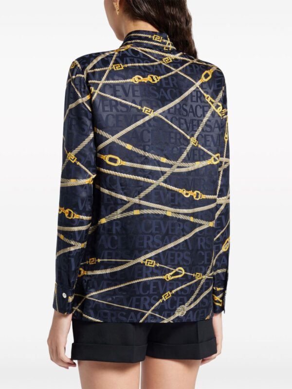 Versace  Greca Nautical long-sleeve shirt - Image 4