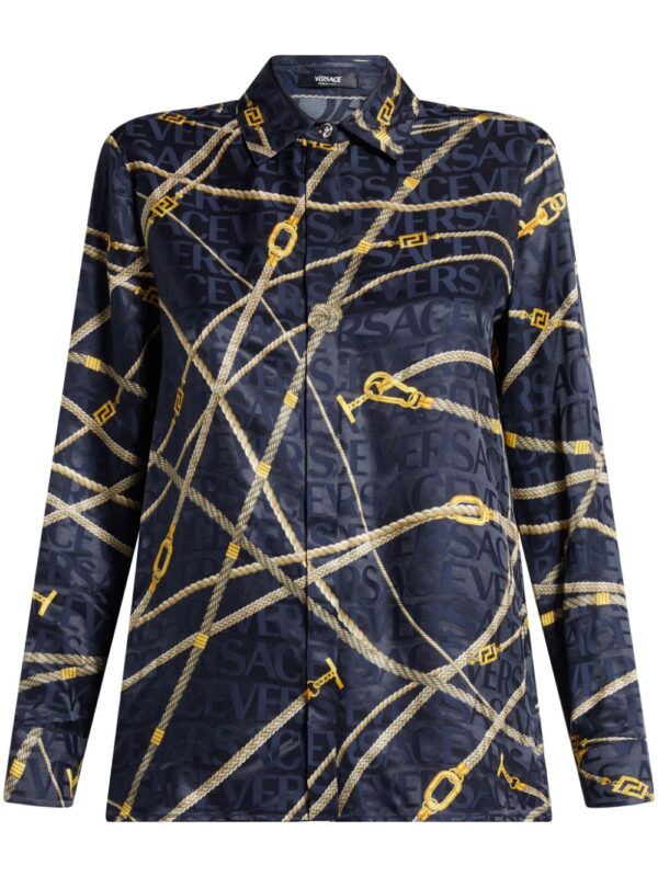 Versace  Greca Nautical long-sleeve shirt