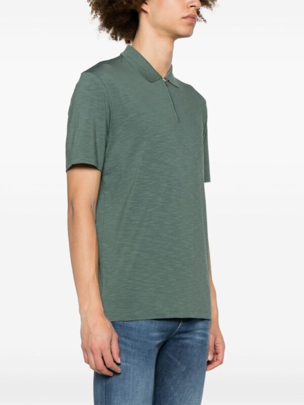 HUGO logo-appliqué zipped polo shirt - Image 3