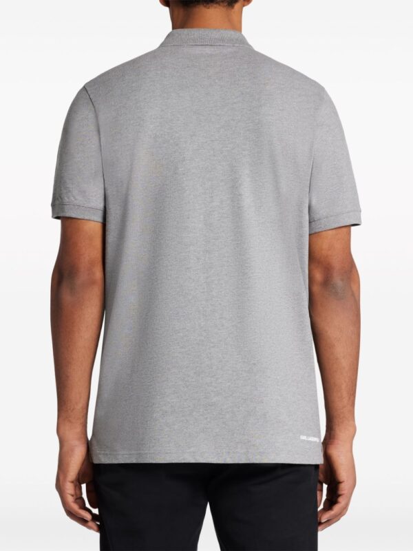 Karl Lagerfeld  Ikonik Karl-embroidered polo shirt - Image 4
