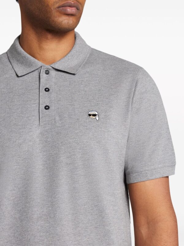 Karl Lagerfeld Ikonik Karl-embroidered polo shirt - Image 5