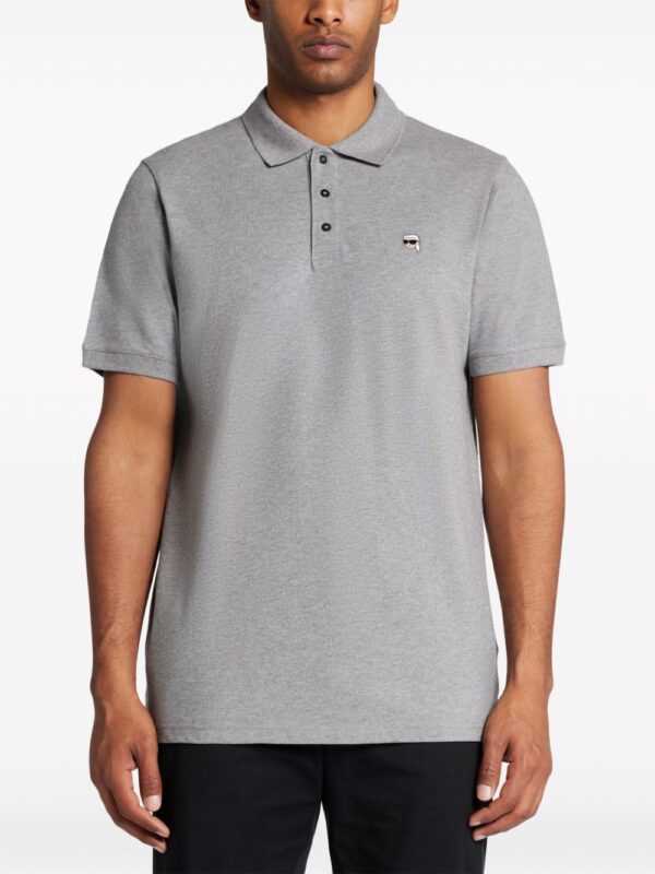 Karl Lagerfeld  Ikonik Karl-embroidered polo shirt - Image 3