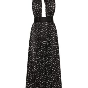 Dolce & Gabbana polka dot-print halterneck dress