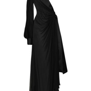 Dolce & Gabbana one-shoulder silk-blend dress