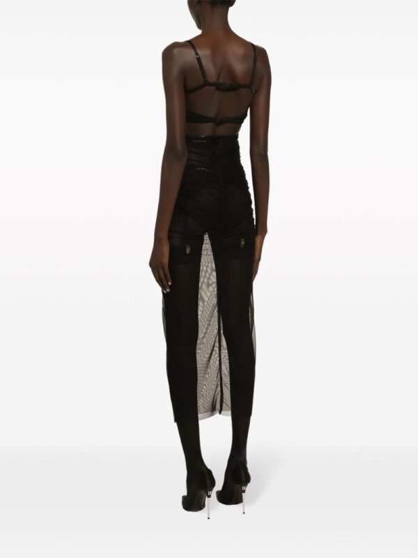 Dolce & Gabbana bustier-style sheer midi dress - Image 3