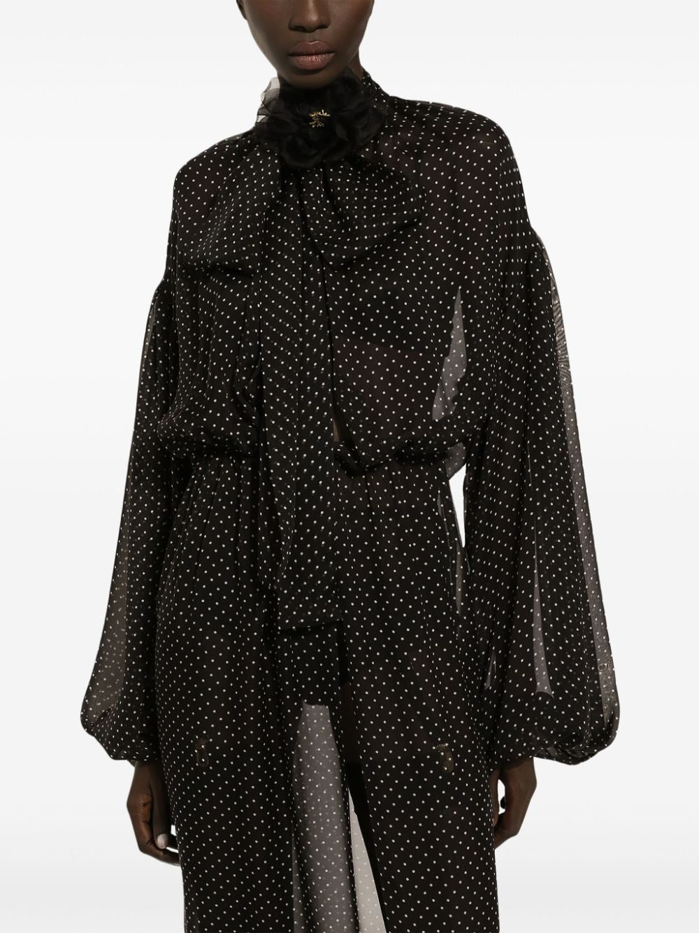 Dolce & Gabbana polka-dot print maxi dress - Image 5