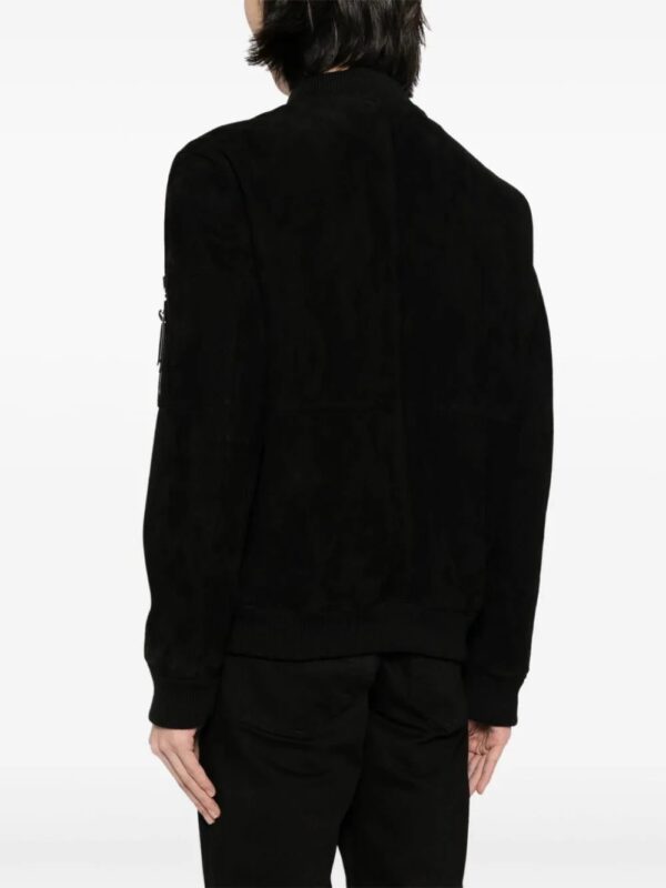 HUGO  zipped leather bomber jacket - Image 4