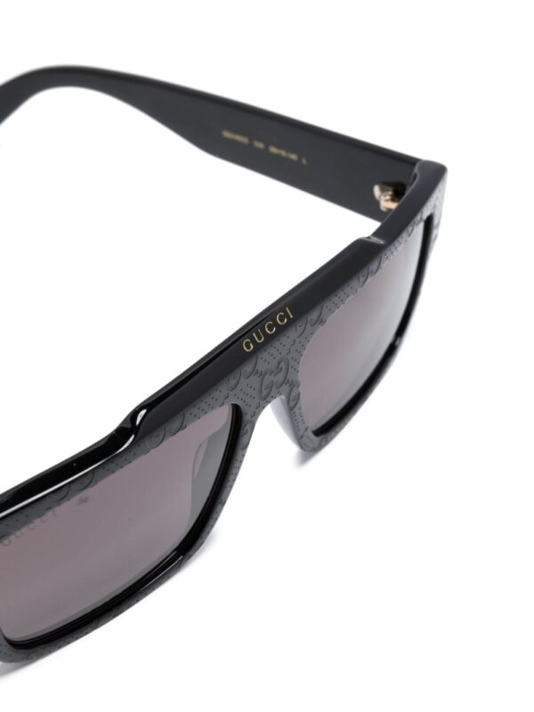 Gucci Eyewear GG-monogram rectangle-frame sunglasses - Image 3