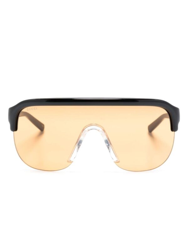 Gucci Eyewear lens-decal shield-frame sunglasses