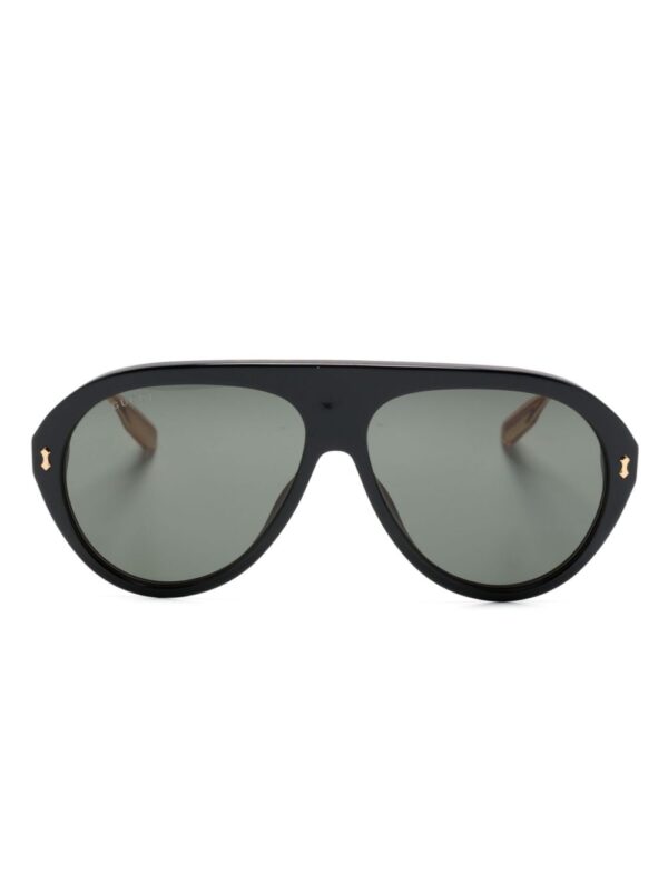 Gucci Eyewear logo-engraved navigator-frame sunglasses