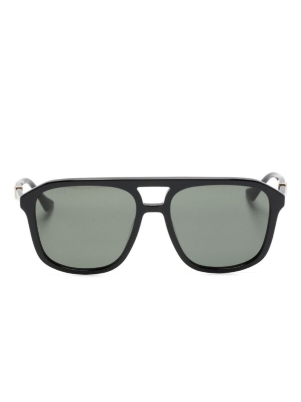 Gucci Eyewear Web-detailed navigator-frame sunglasses
