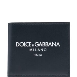 Dolce & Gabbana embossed-logo leather wallet