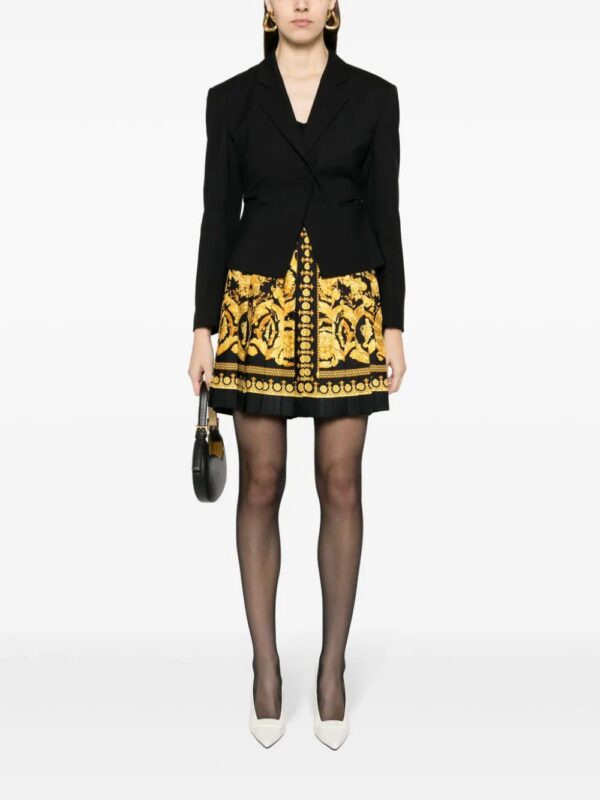 Versace  Barocco-print silk miniskirt - Image 2