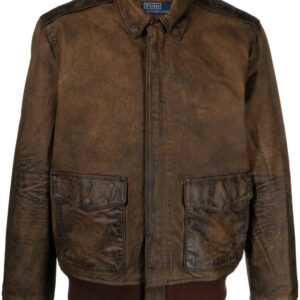 Polo Ralph Lauren  zip-up suede bomber jacket