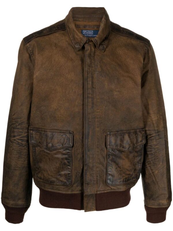 Polo Ralph Lauren  zip-up suede bomber jacket
