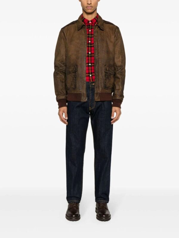 Polo Ralph Lauren  zip-up suede bomber jacket - Image 2