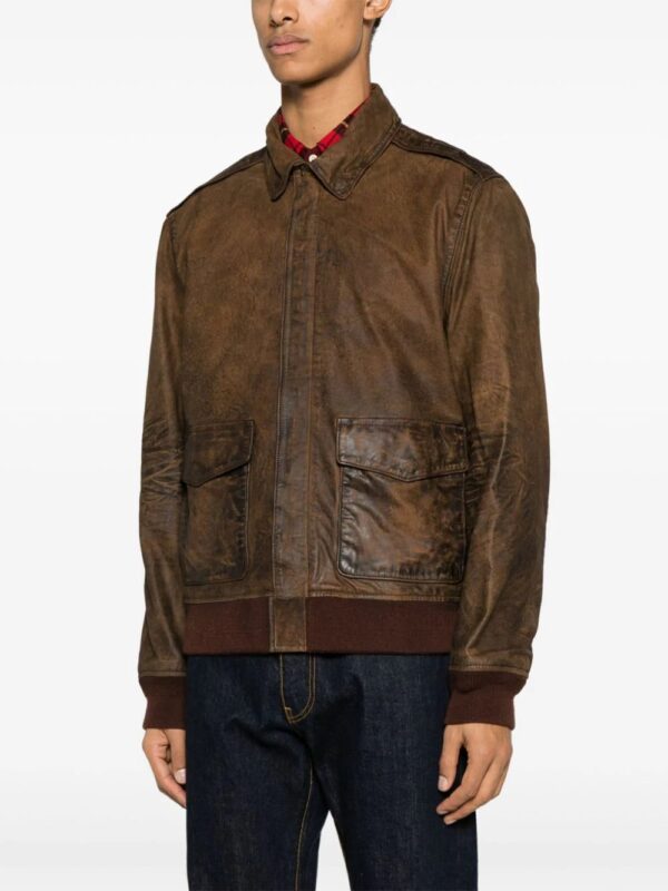 Polo Ralph Lauren  zip-up suede bomber jacket - Image 3