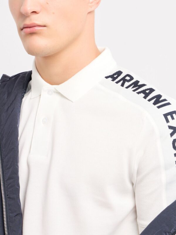 Armani Exchange  logo-print cotton polo shirt - Image 4